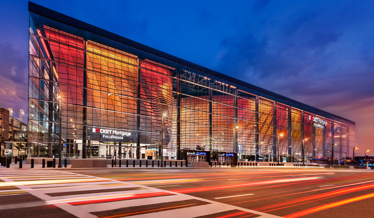 Rocket Mortgage FieldHouse in Cleveland, Ohio.